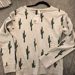 H&M Divided Cactus-print Pullover